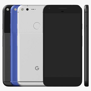Google Pixel 1st generation All Colors 3D