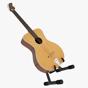 acoustic guitar orfeus stand 3d model