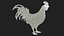 3D Rooster model
