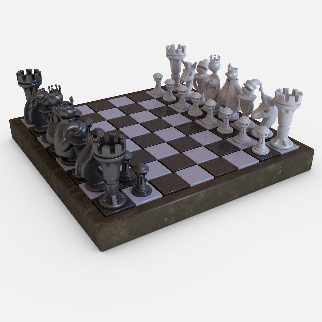 国际象棋游戏3d模型 - turbosquid 1676947