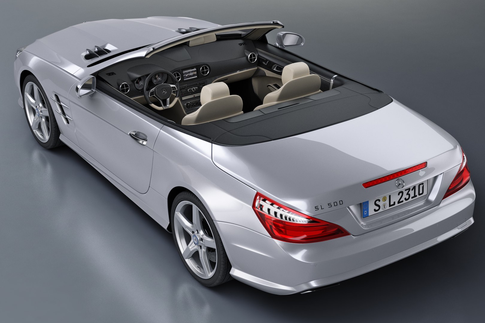 3d model mercedes-benz sl 2012