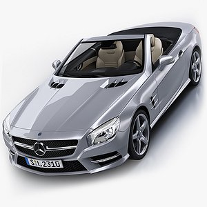 3d model mercedes-benz sl 2012
