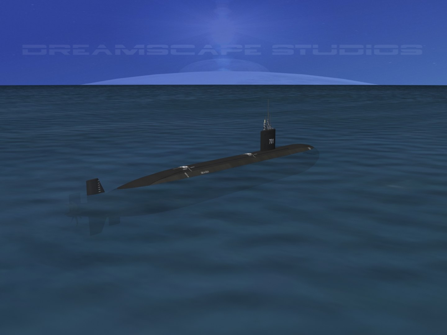 3d Ship Los Angeles Class Submarine