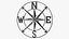Compass Rose Silver