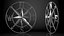 Compass Rose Silver