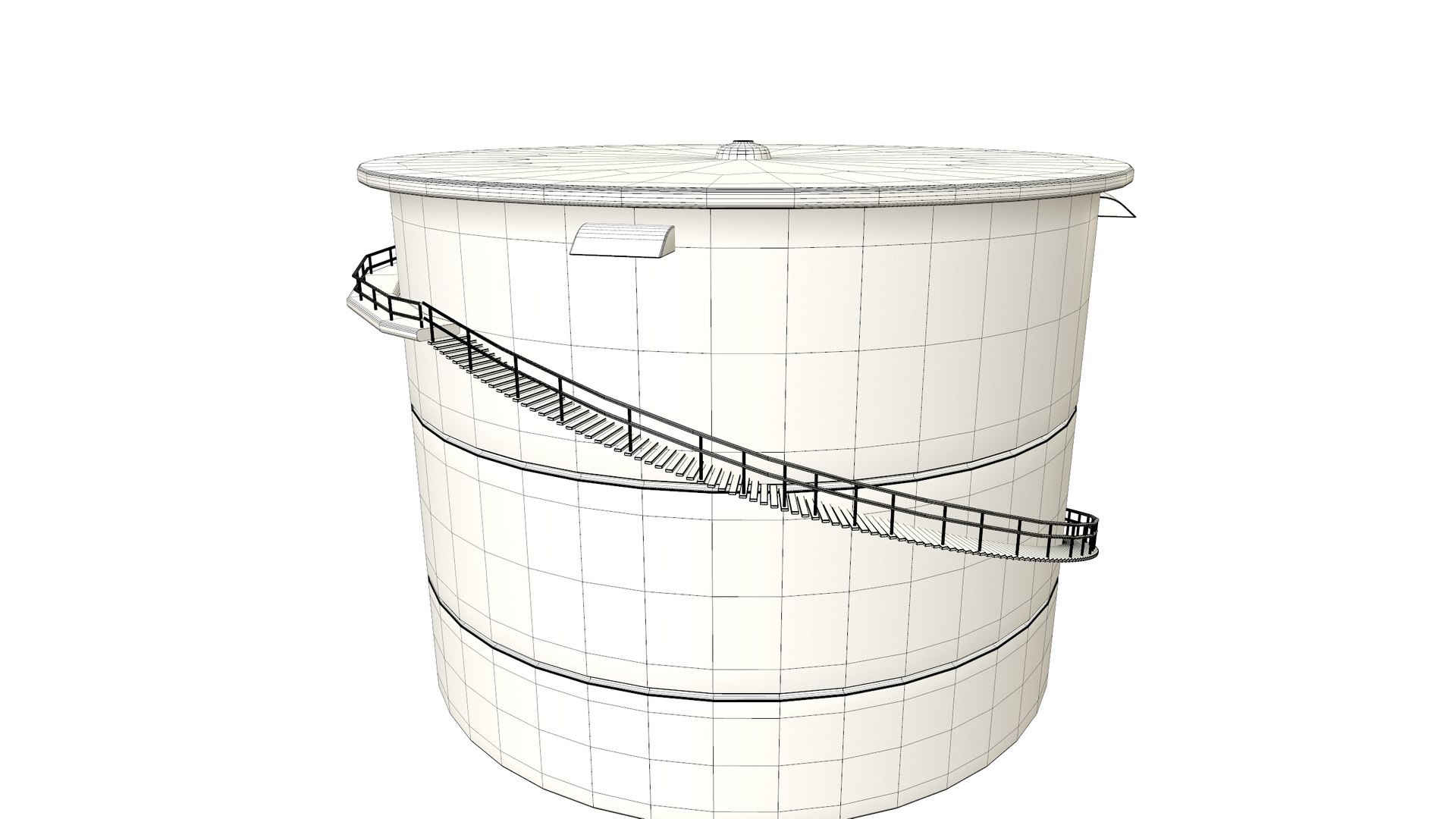 3D Full Tank With Stairs - TurboSquid 2172855