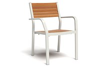 IKEA SJALLAND Chair with armrests brown