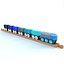 3d model of kids train toys 3
