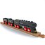 3d model of kids train toys 3