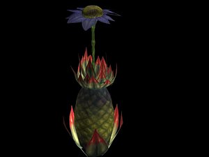 3ds max pinapple plant