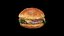 Burger with arugula