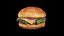 Burger with arugula