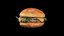 Burger with arugula