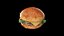 Burger with arugula