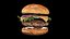 Burger with arugula