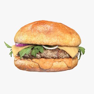 Burger with arugula