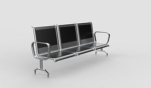 Waiting Room Chairs 06 3D model
