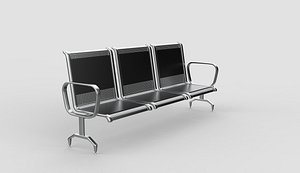 Waiting Room Chairs 06 3D model