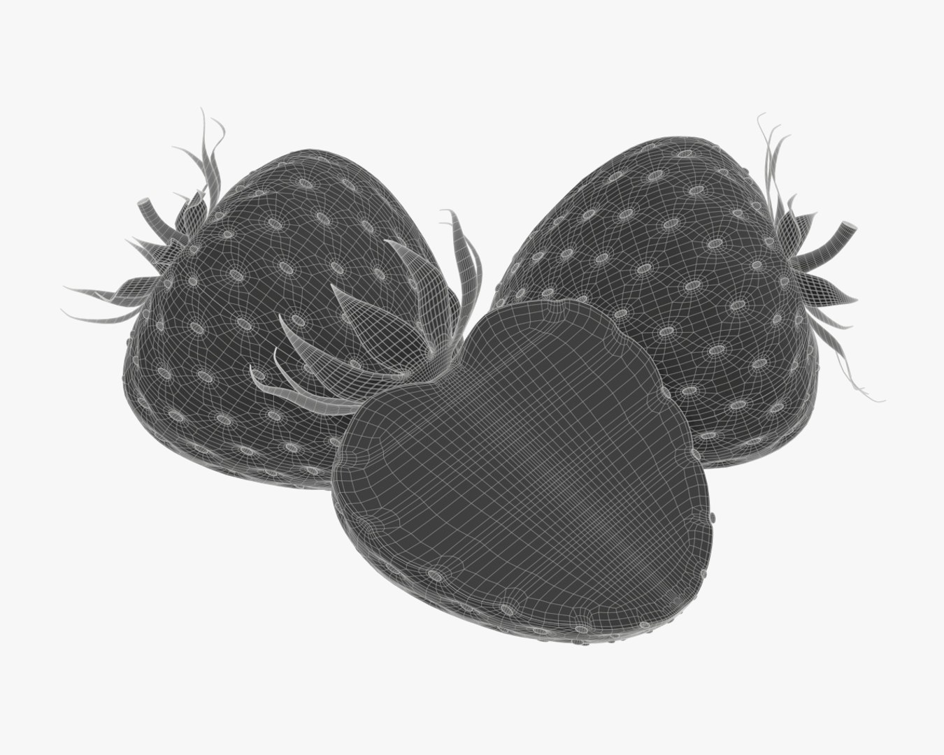Strawberry Berry 3D Model - TurboSquid 1389058