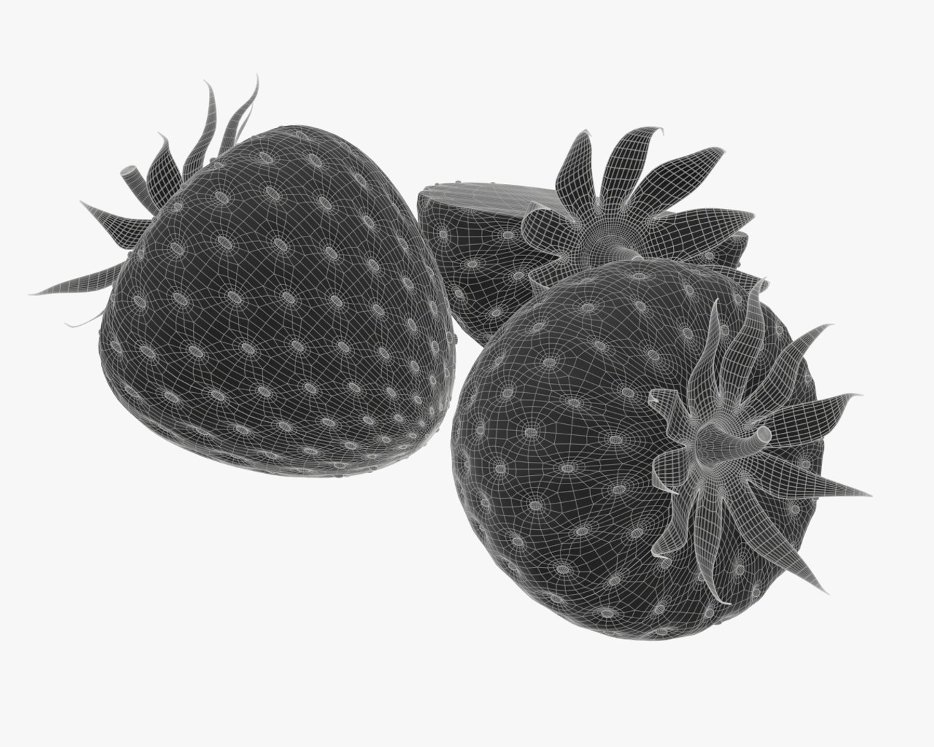 Strawberry Berry 3D Model - TurboSquid 1389058
