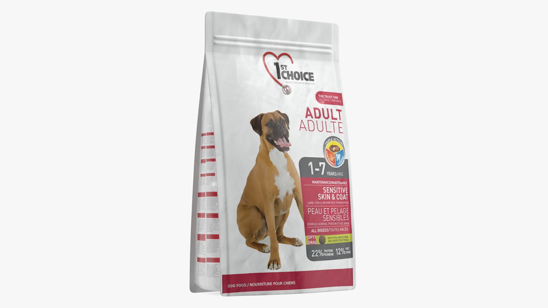 Pet Food 1ST Choice Package 3D model preview