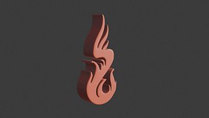 fire icon 27 3D