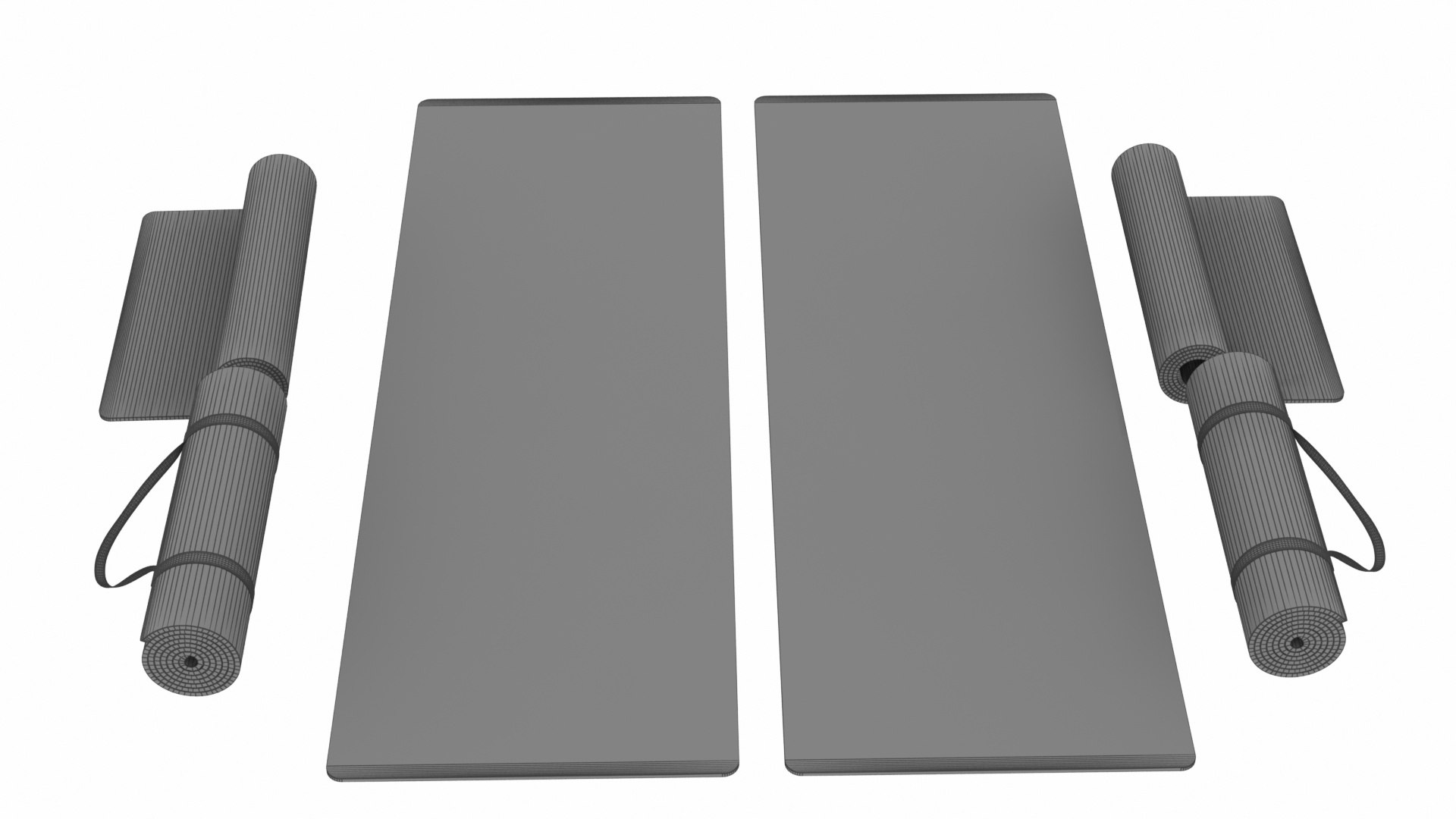 Pilates Mats 3D TurboSquid 1947139