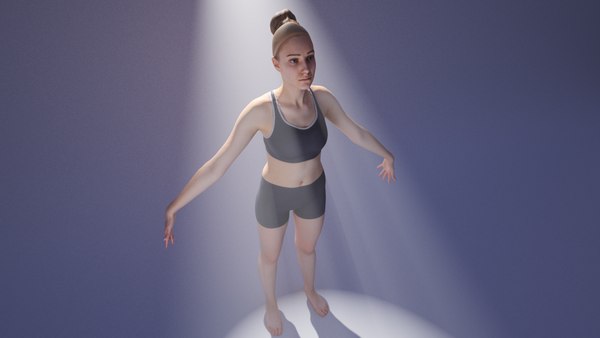 3D woman swimsuit photogrammetry model