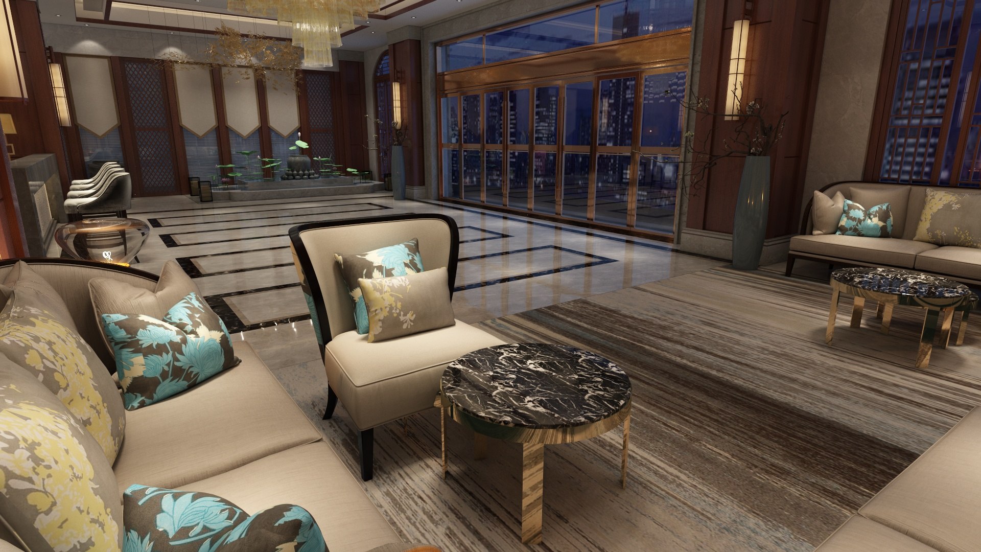 The Hotel Lobby 6 3D Model - TurboSquid 2276643