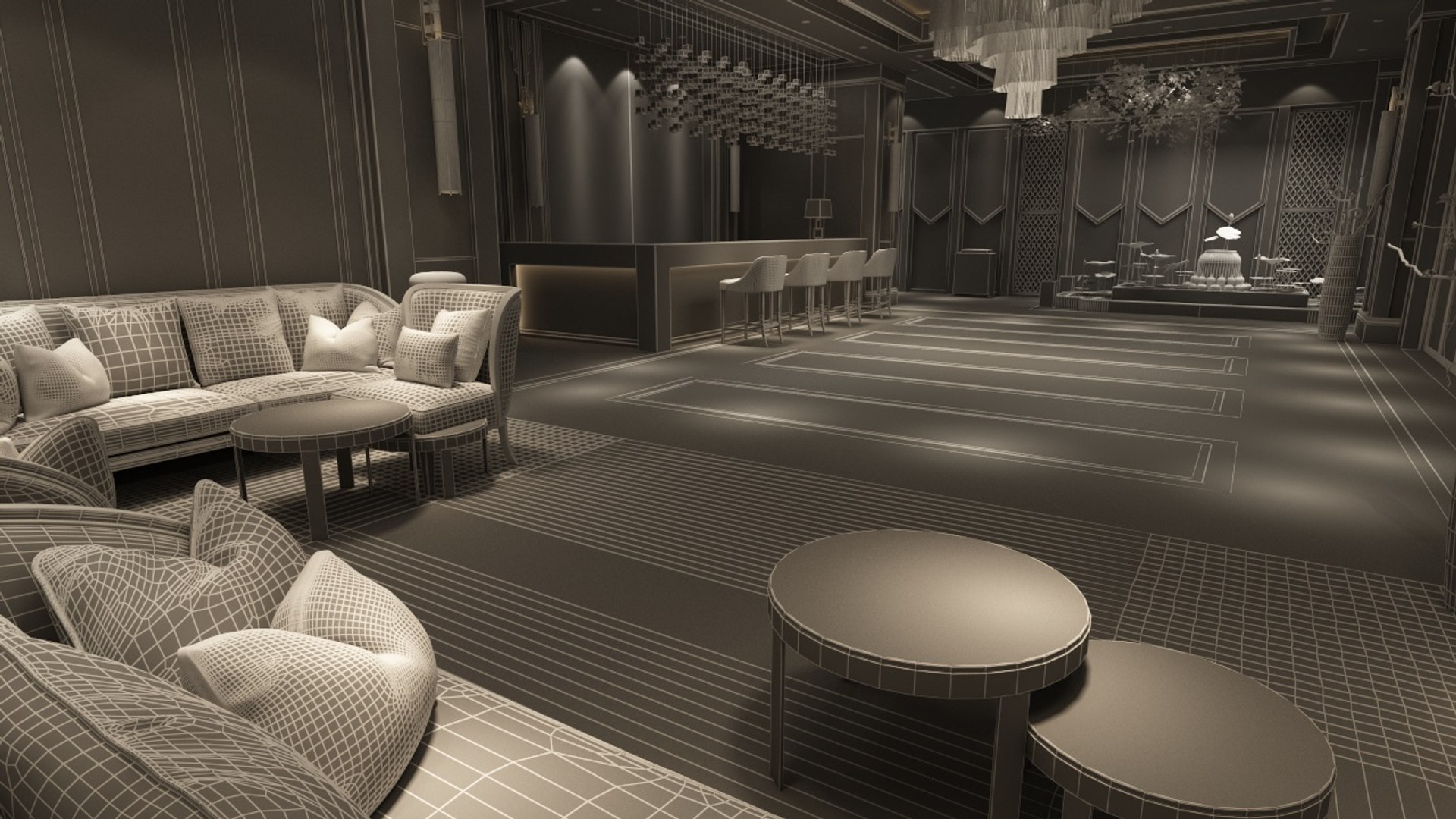 The Hotel Lobby 6 3D Model - TurboSquid 2276643