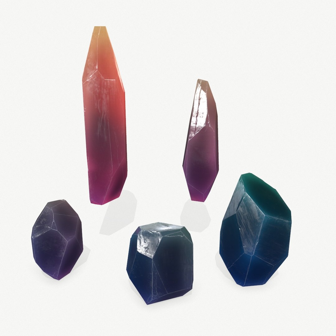 3D Crystal Set Model - TurboSquid 2284609
