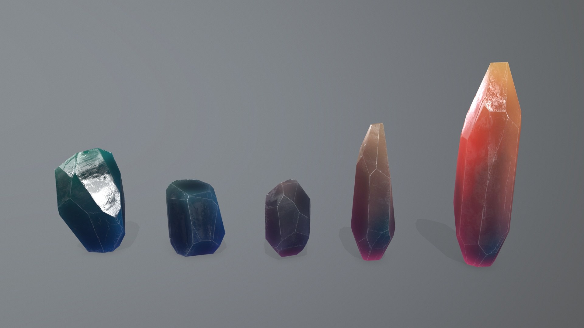 3D Crystal Set Model - TurboSquid 2284609