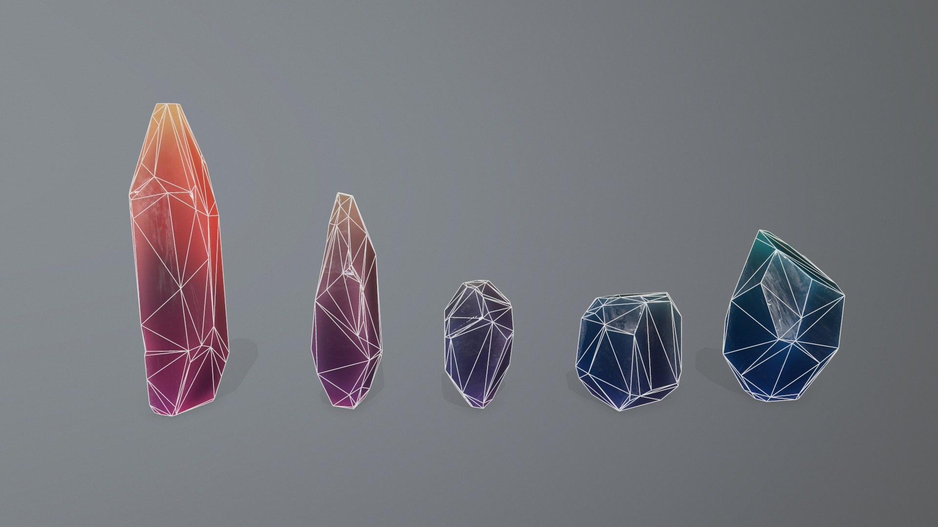 3D Crystal Set Model - TurboSquid 2284609