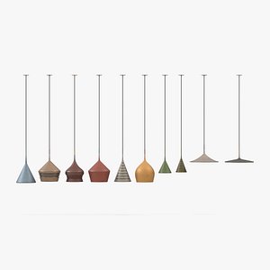 Painted Steel Lamp