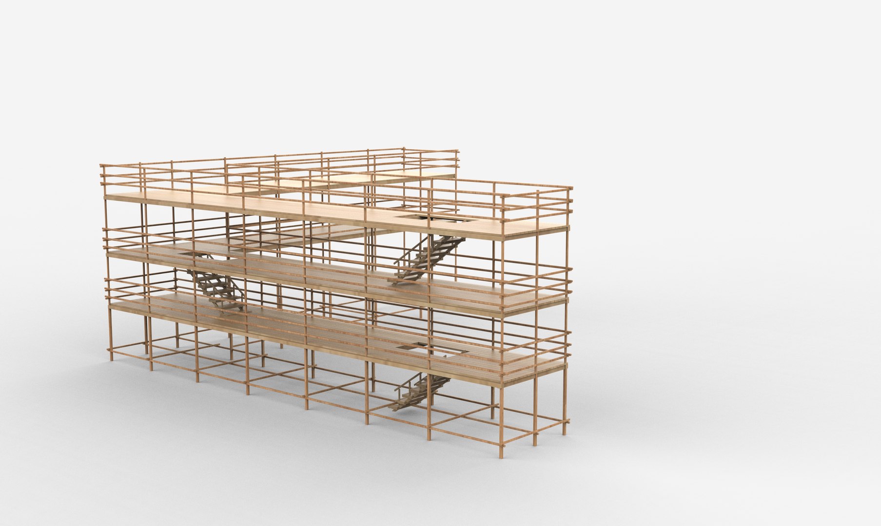 3D Scaffolding Structure 3 3D Model - TurboSquid 2517677