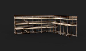 3D Scaffolding structure 3 3D model