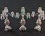 Antikes Ornament-Kandelaber-Set
