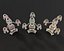Antikes Ornament-Kandelaber-Set