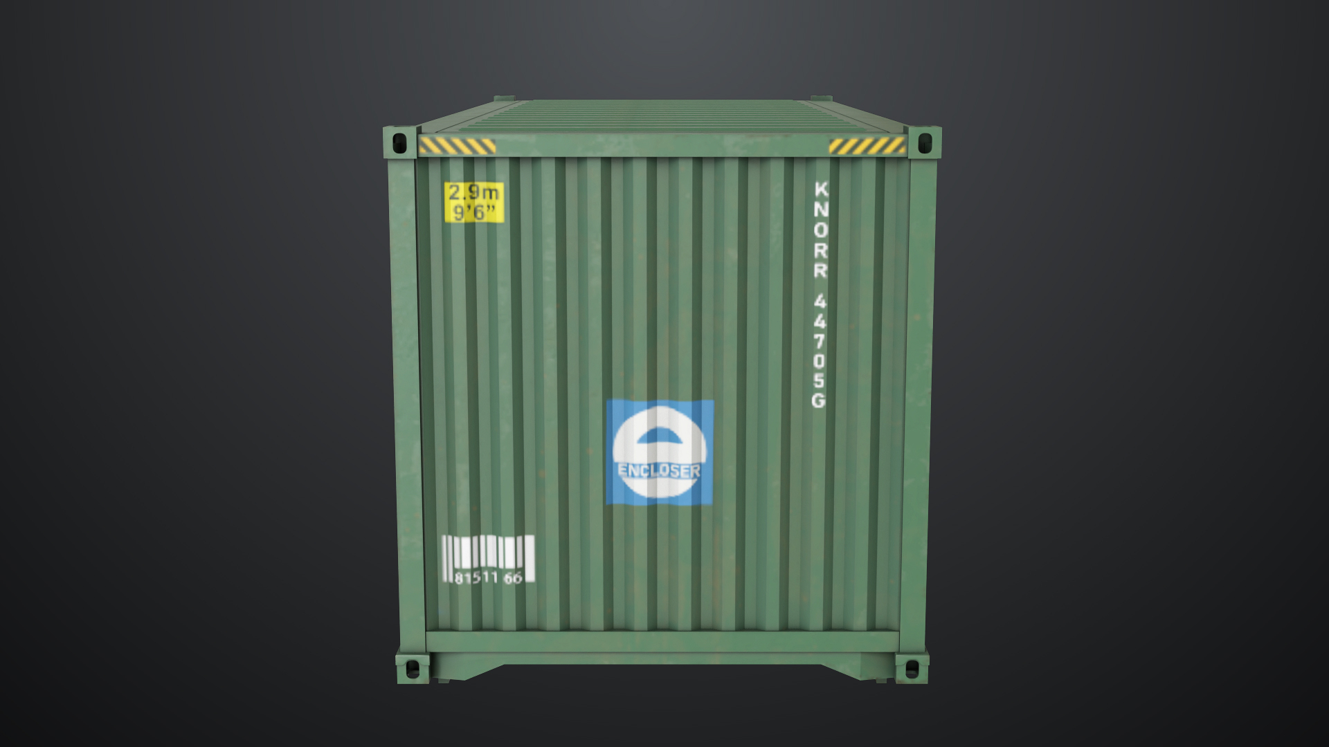 5 Cargo Container 20ft Single mat All PBR Unity UE Textures model https://p.turbosquid.com/ts-thumb/lS/qWrXYT/yQ/container_20ft_collection_green/jpg/1750082518/1920x1080/turn_fit_q99/d95ad7a00b6ce73cfbca7af869d4d89ef4747103/container_20ft_collection_green-1.jpg