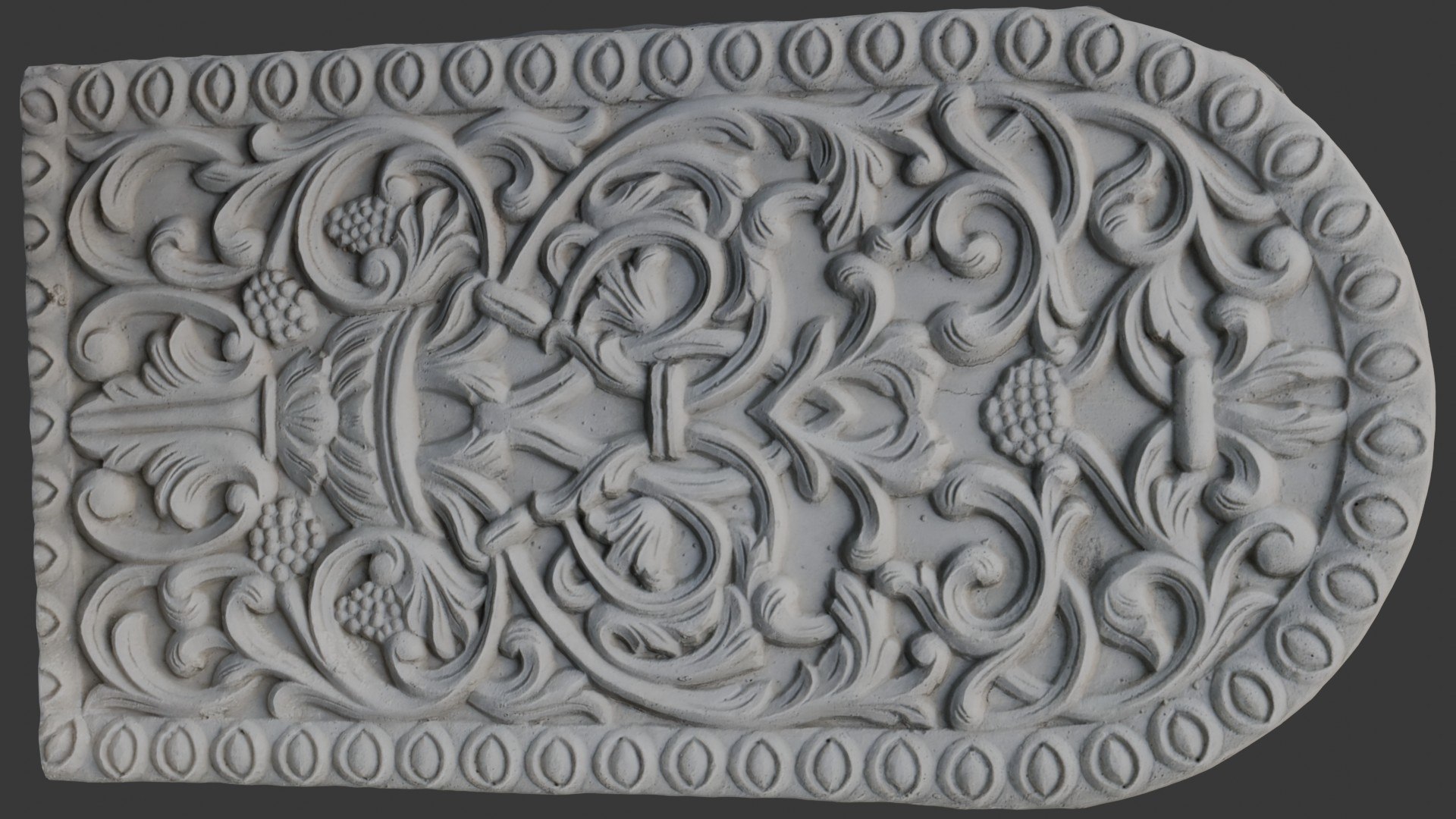 3D Decorative Stone Relief Panel Scan - TurboSquid 2404339