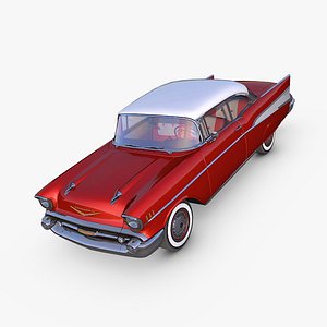 Chevrolet Bel Air 1957 red