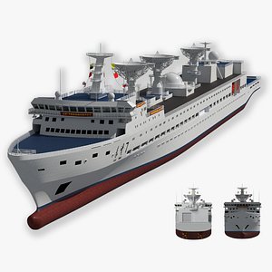China Space Tracking Ship Yuanwang7 research 3D model