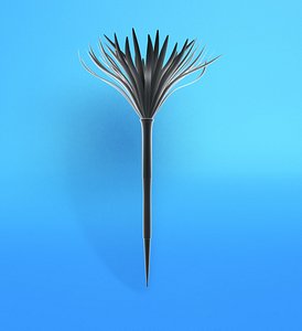 feather worm 3d model