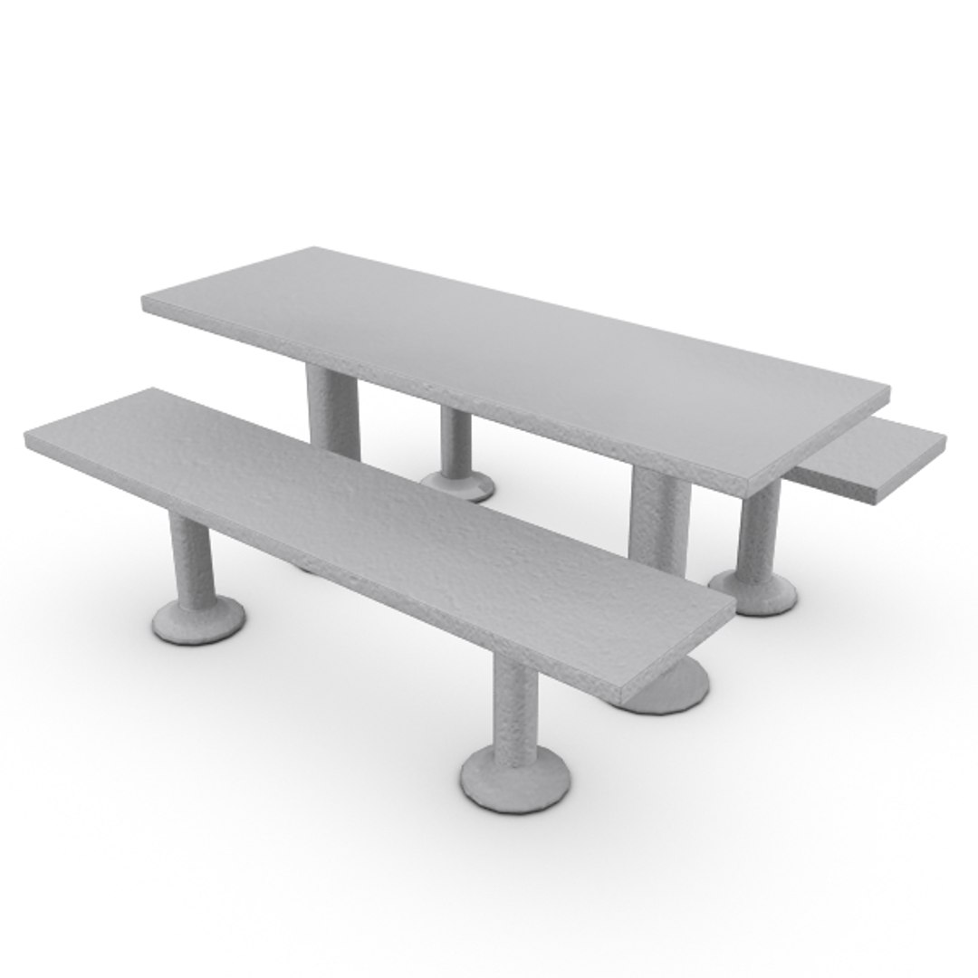 Free Outdoor Table 3d Model