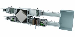 3D model energy recovery unit ahu