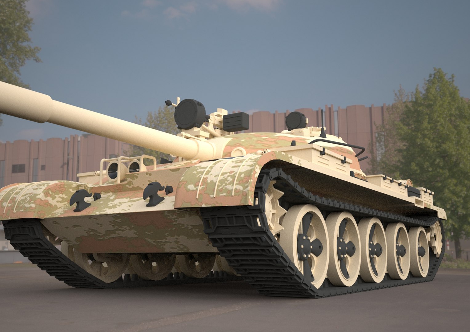 T62 Military Tank 3D Model - TurboSquid 2069534
