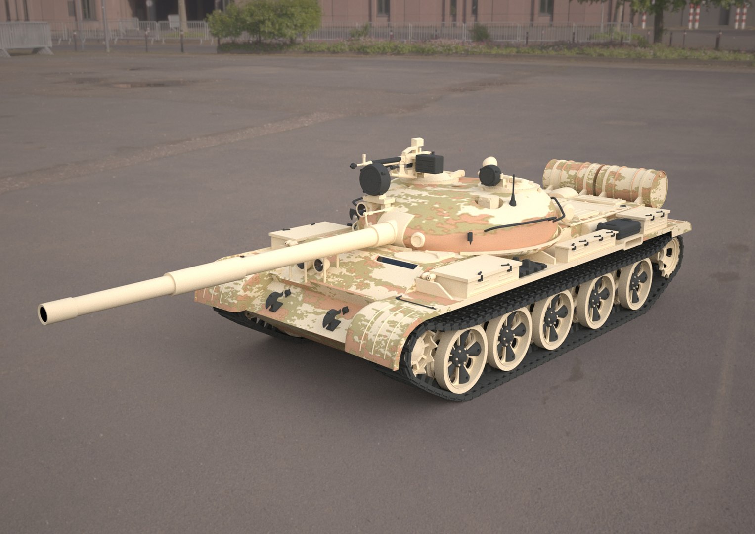 T62 Military Tank 3D Model - TurboSquid 2069534