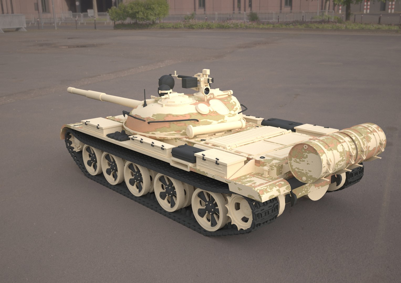 T62 Military Tank 3D Model - TurboSquid 2069534
