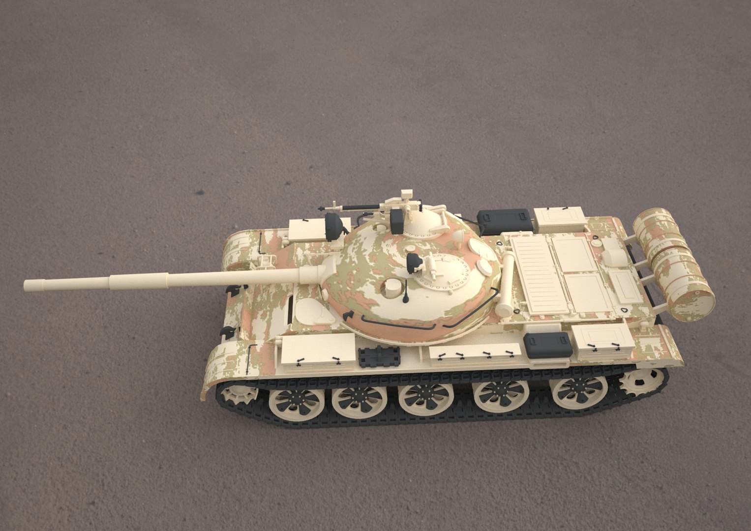 T62 Military Tank 3D Model - TurboSquid 2069534