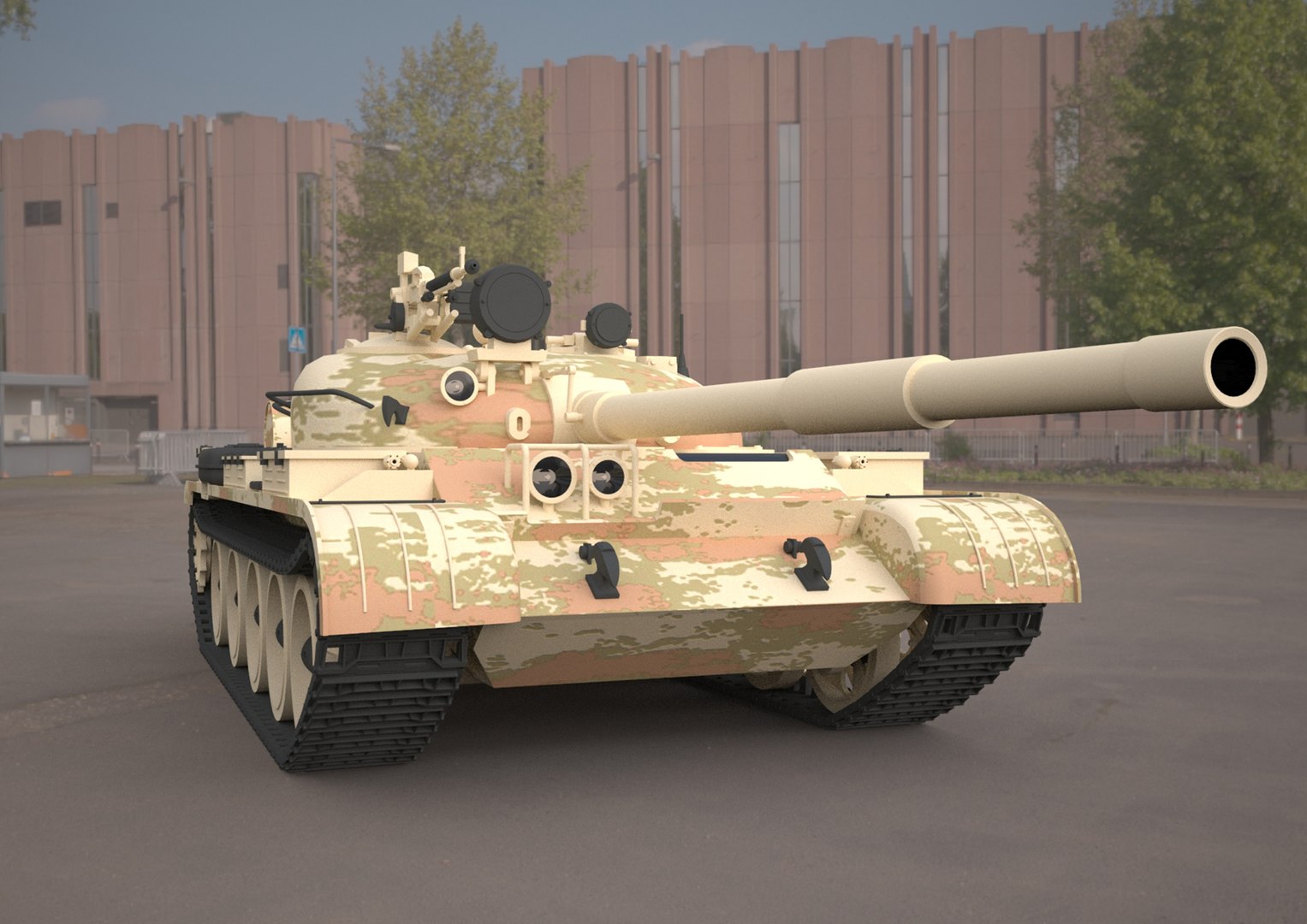T62 Military Tank 3D Model - TurboSquid 2069534